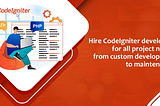 Get CodeIgniter Development Services From India