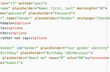 25/11/20 Displaying a Calendar & Selecting Gender