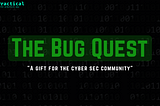 “The Bug Quest”: A Gift For The Cyber Sec Community