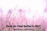 Abraham-Hicks Teachings — How do I feel better in life?