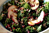 Salad — Kale Salad — Healthy Apple and Kale Salad