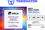 🐳 ORCA Alliance Tokens with up to 35% Bonus — Only on Tokenator! 🐳 Bonus: ORCA ICO Rating Review