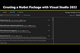 How to Create Nuget Package in Visual Studio 2022