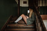 Girl on the steps