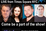 Sunday April 11 6pm LIVE Improv Comedy off-Broadway Times Square NYC