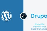 What will be the best Choice Drupal or WordPress?