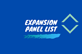 How To Create Expansion Panel List In Flutter