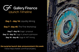 Gallery Finance Launch Timeline