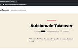 Find  Your First Bug —#1  Subdomain Takeover