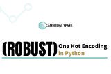 Tutorial: (Robust) One Hot Encoding in Python