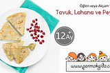 Tavuk Lahana ve Peynirli Tost
