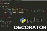 Python: Decorator and its types with example and output