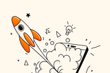 A cover image for this articles, with rocket as a symbol of success