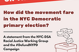 Defund on the ballot: How did the movement fare in the NYC Democratic primary election?