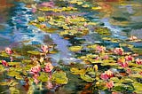 ‘Blooming Water Lilies’ by Artist Diana Malivani
