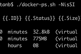 Personalise the docker ps view