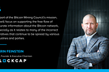 BLOCKCAP JOINS LEADING DIGITAL ASSET FIRMS IN ANNOUNCING BITCOIN MINING COUNCIL