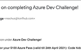 Azure Developer Challenge
