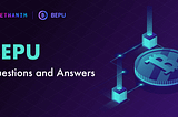 Ethanim Community BEPU Questions and Answers