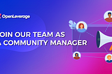 OpenLeverage is Hiring! Join Our Team as a Community Manager