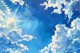 Clouds in sunny days