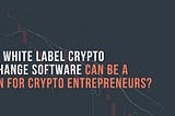 White Label Crypto Exchange Software — Empowering the Startups