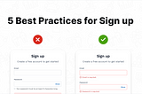 5 Best Practices for the Sign-up Flow (with examples!)