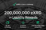 eXRD Tokens Are Now Trading on Uniswap