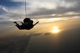 The one thing about jumping out of an airplane at 14,000 feet
