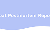 Boat’s Postmortem Report (August to December 2020)