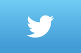 A white Twitter bird icon