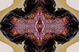 An artistic rendering of Rorscharch, although more elaborate and not the exact imitation.