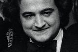 A close-up photo of actor/comedian John Belushi
