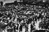 Traders on the floor of the New York Stock Exchange in 1955. AP Photo