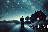 Looking-up by Ran-Kime -A-serene-night-sky-viewed-from-a-quiet-countryside,-with-a-lone-figure-standing-in-a-driveway-gazing-upwards-at-a-dazzling-canopy-of-stars