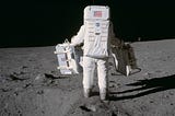 In this world the moon travel is a fake story: