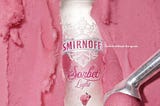Smirnoff Sorbert Vodka Pink Advert