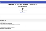 Free Video to Audio Converter: Convert Any Video to Audio in Any Format