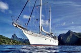 Sailing to Bora Bora