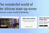 The wonderful world of the African start-up scene