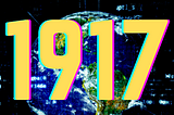 The world 1914 written across an image of the Earth.