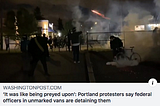 Portland protest war zone, open city