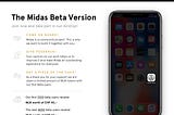 Start of Midas BETA signup — Join now!