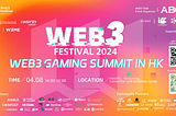 Web3 Gaming Summit in Hong Kong by ABGA, ICC and aelf to Unveil the New Era of Web3 Gaming