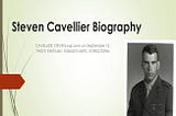 Steven Cavellier Biography