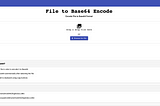 Simplify Your File Handling with Our Online File to Base64 Encoding and Decoding Tool