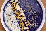 Blueberry Smoothie with Nuts and Seeds