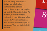 Empowering Students, Relieving Teacher Burnout