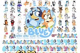 Mega Bluey Premium Bundle, Christmas Bluey Cut Files For Cricut, Bluey Clipart, Bluuey And Biingo, Bluuey Family, Font, Instant Download