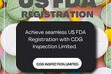 Comprehensive US FDA Registration Services by CDG Inspection Limited